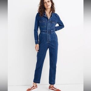 Madewell denim jumpsuit